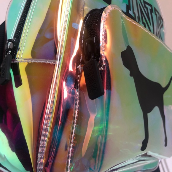 Victoria’s Secret PINK clear iridescent backpack - Picture 2 of 6